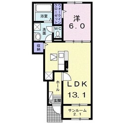 ベルモア長附の物件間取画像